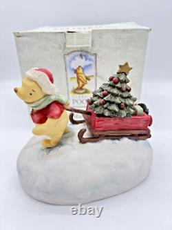 Classique Winnie l'Ourson Musical Passez un Joyeux Petit Noël Rare