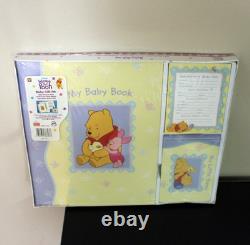 Coffret cadeau de naissance Disney Winnie l’ourson de 1996, scellé : livre de souvenirs + album photo + bloc-notes