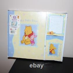 Coffret cadeau de naissance Disney Winnie l’ourson de 1996, scellé : livre de souvenirs + album photo + bloc-notes