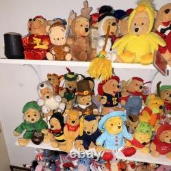 Collection de peluches en sac de haricots Disney Winnie l’Ourson et ses amis 2000 lot de collection
