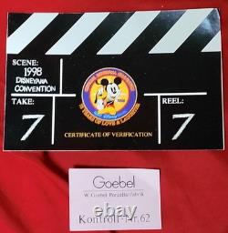 Convention Disneyana 1998 Goebel Winnie l'Ourson #154/350 Signé avec Boîte d'Origine