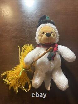 Costume de bonhomme de neige en peluche Winnie l'Ourson de Disney mini sac à grains 8 avec étiquette