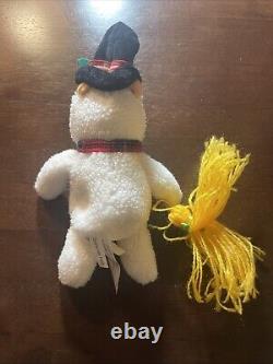 Costume de bonhomme de neige en peluche Winnie l'Ourson de Disney mini sac à grains 8 avec étiquette