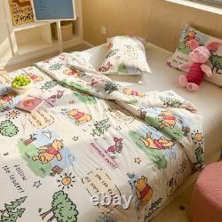 Couette Winnie l'Ourson Disney Full Queen en coton, couverture de qualité supérieure pour literie