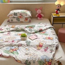 Couette Winnie l'Ourson Disney Full Queen en coton, couverture de qualité supérieure pour literie