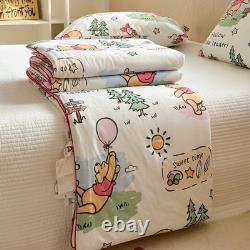 Couette Winnie l'Ourson Disney Full Queen en coton, couverture de qualité supérieure pour literie