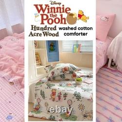 Couette Winnie l'Ourson Disney Full Queen en coton, couverture de qualité supérieure pour literie