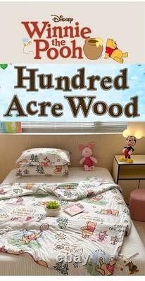 Couette Winnie l'Ourson Disney Full Queen en coton, couverture de qualité supérieure pour literie