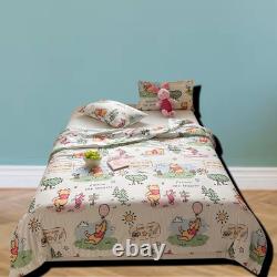 Couette Winnie l'Ourson Disney Full Queen en coton, couverture de qualité supérieure pour literie