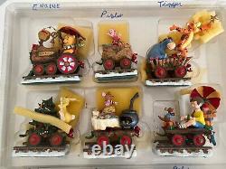 Danbury Mint Disney Winnie l'Ourson et ses amis Train de Noël HTF EXC