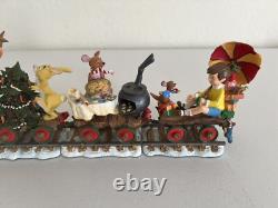 Danbury Mint Disney Winnie l'Ourson et ses amis Train de Noël HTF EXC