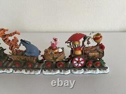 Danbury Mint Disney Winnie l'Ourson et ses amis Train de Noël HTF EXC