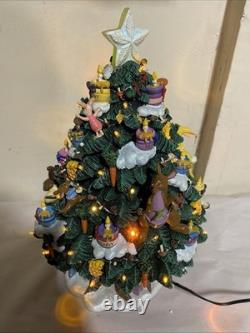 Danbury Mint L'arbre de Noël Winnie l'Ourson, éclairé, Disney, Tigrou, Bourriquet