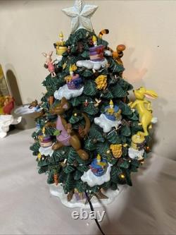 Danbury Mint L'arbre de Noël Winnie l'Ourson, éclairé, Disney, Tigrou, Bourriquet