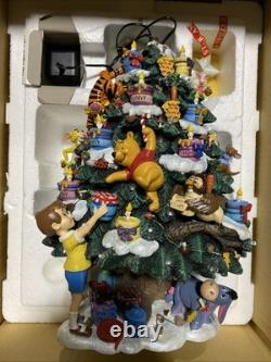 Danbury Mint L'arbre de Noël Winnie l'Ourson, éclairé, Disney, Tigrou, Bourriquet