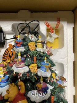 Danbury Mint L'arbre de Noël Winnie l'Ourson, éclairé, Disney, Tigrou, Bourriquet