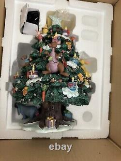 Danbury Mint L'arbre de Noël Winnie l'Ourson, illuminé, Disney, Tigrou, Bourriquet