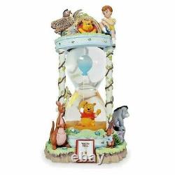 Disney 55e Anniversaire Hourglass Snow Globe Winnie The Pooh & Honey Tree