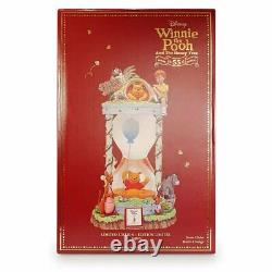 Disney 55e Anniversaire Hourglass Snow Globe Winnie The Pooh & Honey Tree
