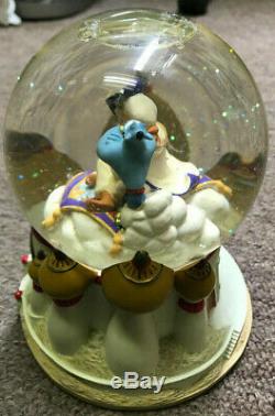 Disney Aladdin Jasmine Genie Musical Snowglobe A Whole New World-rare