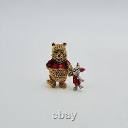 Disney Arribas Swarovski Crystals Figurine Winnie l'Ourson et Porcinet NEUF DANS LA BOÎTE