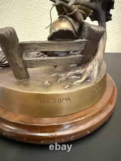 Disney Bill Toma Winnie l’Ourson Journée venteuse Sculpture en bronze Le n° 9/250 Rare