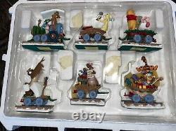 Disney Bourriquet Winnie L'Ourson & Ses Amis Ensemble de Train de Noël Danbury Mint