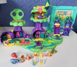 Disney Collection Minuscule Polly Pocket 100% Complet Winnie L'ourson Bluebird