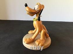 Disney Conrad Moroder 6 Pluton Bois Peint À La Main Tag Figurine Italie Rare