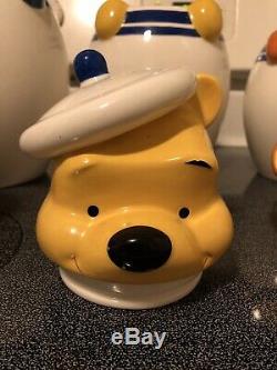 Disney Direct Winnie L'ourson Peek Un Ensemble De Pots À Biscuits Boo! Set Complet, Rare