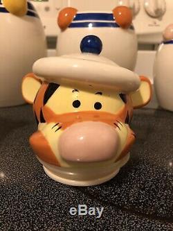 Disney Direct Winnie L'ourson Peek Un Ensemble De Pots À Biscuits Boo! Set Complet, Rare