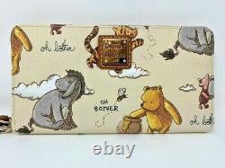 Disney Dooney Et & Bourke Winnie The Pooh Wristlet Wallet Eeyore Pooh Piglet