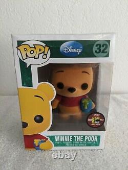 Disney Funko Pop Winnie L'ourson Floqué 1/480 Sdcc 2012 Exclusive Rare