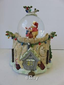 Disney Holiday Winnie The Pooh Snow Globe 1963 Wonderland Music Co Mr. Sander # 02