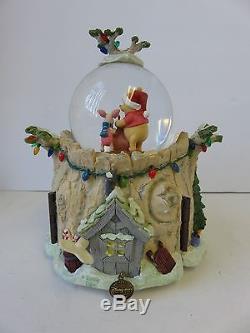 Disney Holiday Winnie The Pooh Snow Globe 1963 Wonderland Music Co Mr. Sander # 02