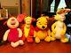 Disney Jumbo Winnie Pooh Lapin Tigrou Porcinet Peluche Mattel Lot Très Grand 20+