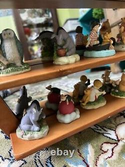 Disney Lenox Winnie Pooh Étagère De Pépinière Figurines Collectibles Honey Pot Mirror