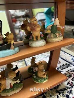 Disney Lenox Winnie Pooh Étagère De Pépinière Figurines Collectibles Honey Pot Mirror