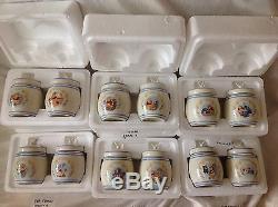 Disney Lenox Winnie The Pooh 12 Pièces Spices Jars-mib