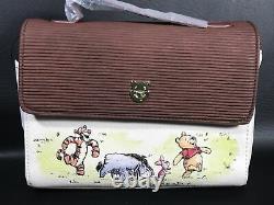 Disney Loungefly Classic Winnie The Pooh Crossbody Purse Bag & Cardholder