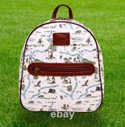 Disney Loungefly Winnie l’Ourson Carte de la Forêt des Cent Acres Sac à Dos Mini Mignon