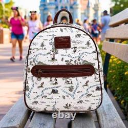 Disney Loungefly Winnie l’Ourson Carte de la Forêt des Cent Acres Sac à Dos Mini Mignon