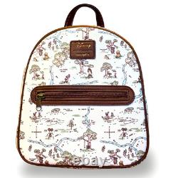Disney Loungefly Winnie l’Ourson Carte de la Forêt des Cent Acres Sac à Dos Mini Mignon