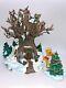 Disney Mickey Toontown Christmas Village Winnie The Pooh Tree House Light-up