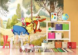 Disney Mur Mur Papier Peint Chambre D'enfants Winnie The Pooh Premium Vert