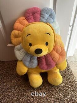 Disney Parks Winnie l'Ourson Peluche Fleur Grande 28 Pouces