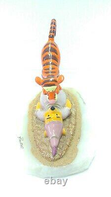 Disney Ron Lee Tigger & Pooh Edition Limitée Figurine Stone Base #266/1600 1997