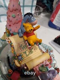 Disney Store Winnie The Pooh Music Box Christmas Wish List Piglet Musical