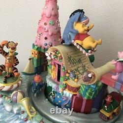Disney Store Winnie The Pooh Music Box Christmas Wish List Piglet Musical