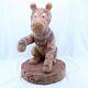Disney Tigger Grande Fig Winnie Le Pooh 75e Anniversaire Faux Bois Sculpté Rare